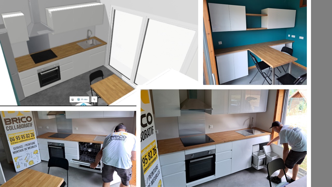Chantier peinture salon Brico Collaboratif